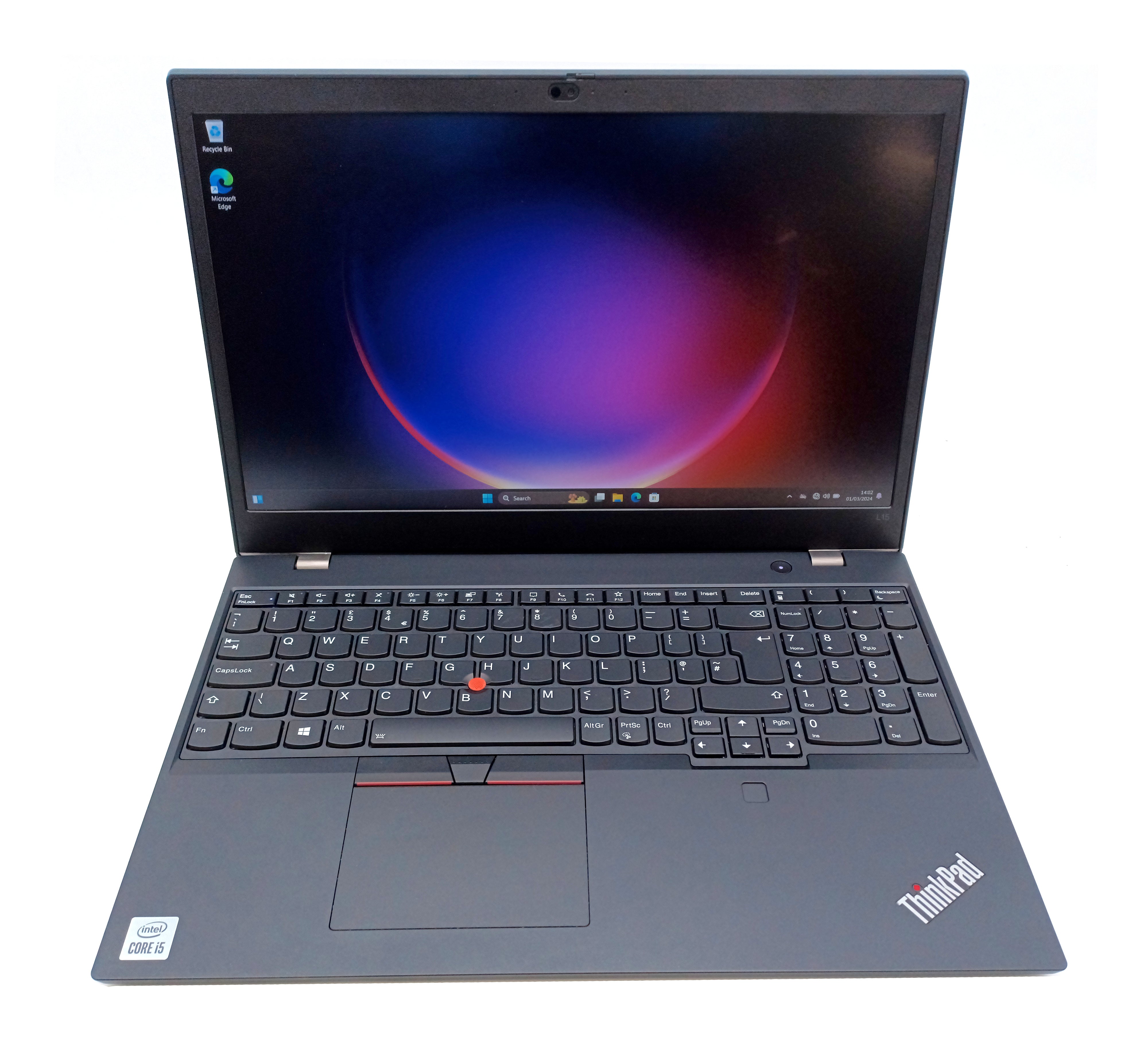 Lenovo ThinkPad L15 Laptop, 15.6" i5 10th Gen, 8GB RAM, 256GB SSD