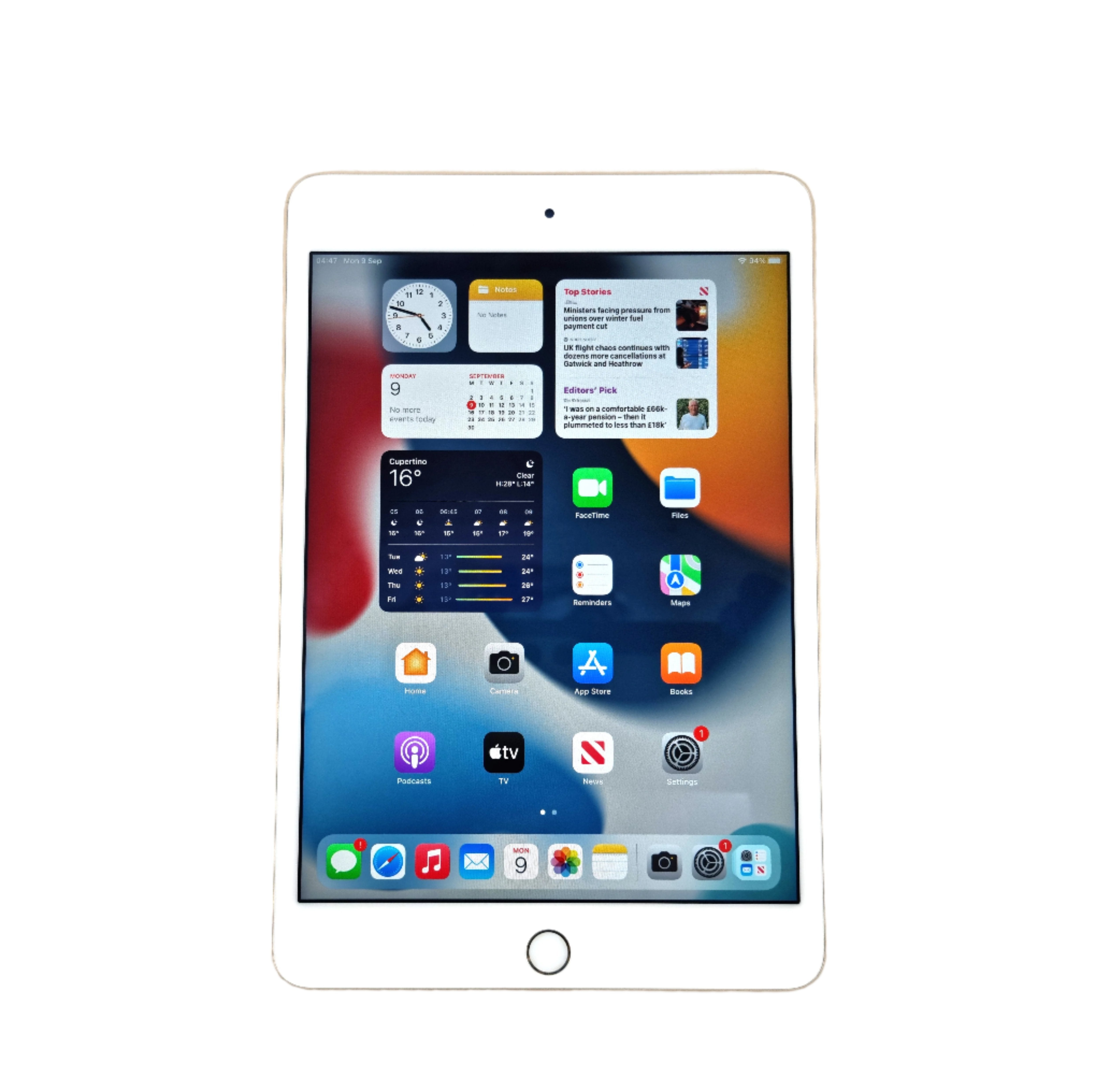 Apple iPad Mini 4 Tablet, 128GB, WiFi, Rose Gold, A1538