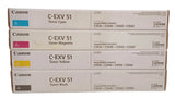 Geniune sealed Canon C-EXV 51 CMYK Toner Set f/ imageRUNNER ADVANCE