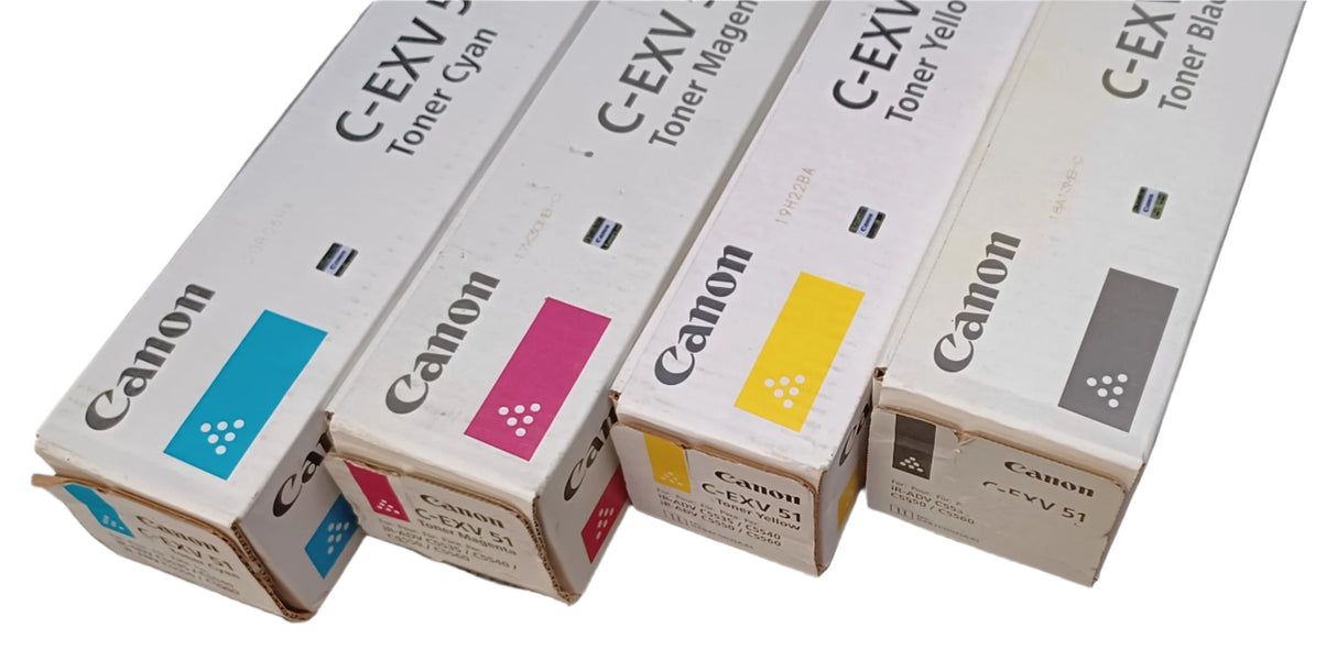 Geniune sealed Canon C-EXV 51 CMYK Toner Set f/ imageRUNNER ADVANCE